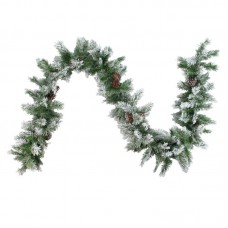The Holiday Aisle Flocked Angel Artificial Christmas Garland THLY3041